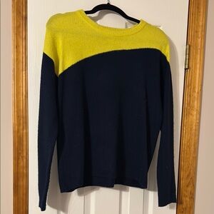 Noir Colorblock Yellow and Black Women's Sweater